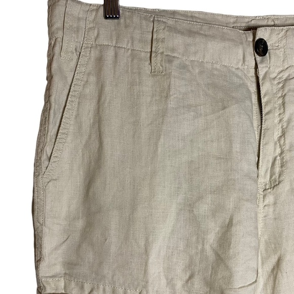 Le Chateau Beige Walking Shorts Classic Rise Straight Leg Cargo Pockets 31 - Picture 7 of 16
